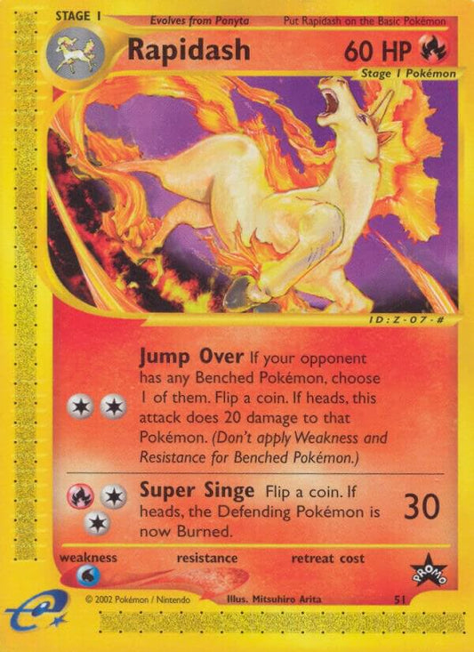 Pokemon Rapidash #51 WOTC Promo
