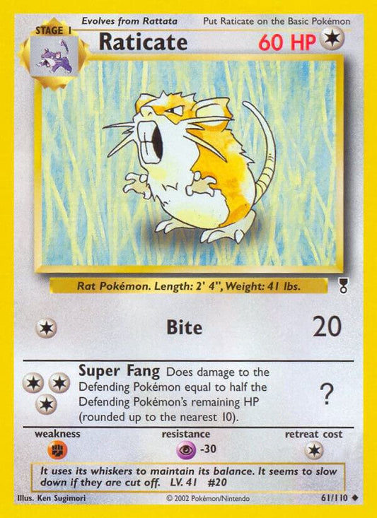 Pokemon Raticate 61/110 Legendary Collection