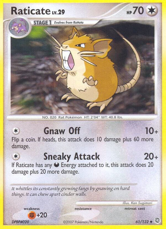 Pokemon Raticate 61/132 Secret Wonders