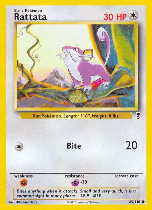 Pokemon Rattata 89/110 Legendary Collection
