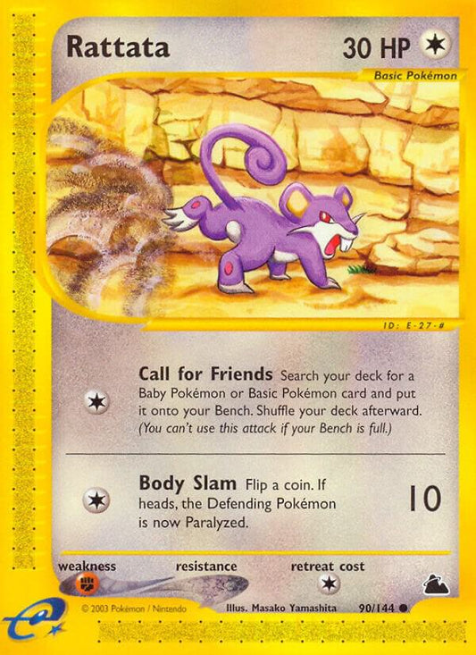 Pokemon Rattata 90/144 Skyridge