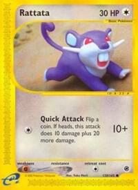 Pokemon Rattata 128/165 Expedition Base Set