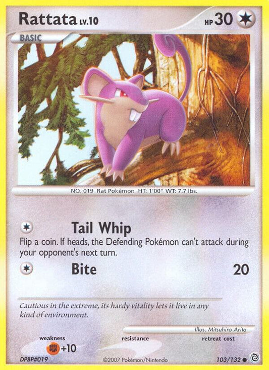 Pokemon Rattata 103/132 Secret Wonders