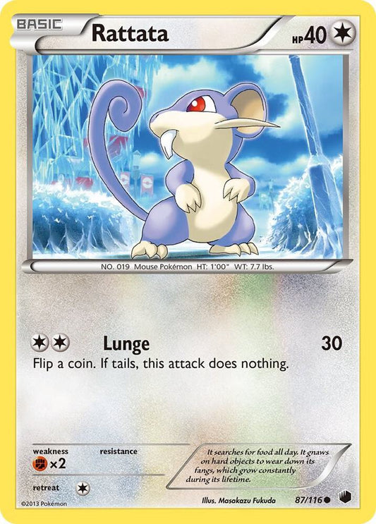 Pokemon Rattata 87/116 Plasma Freeze