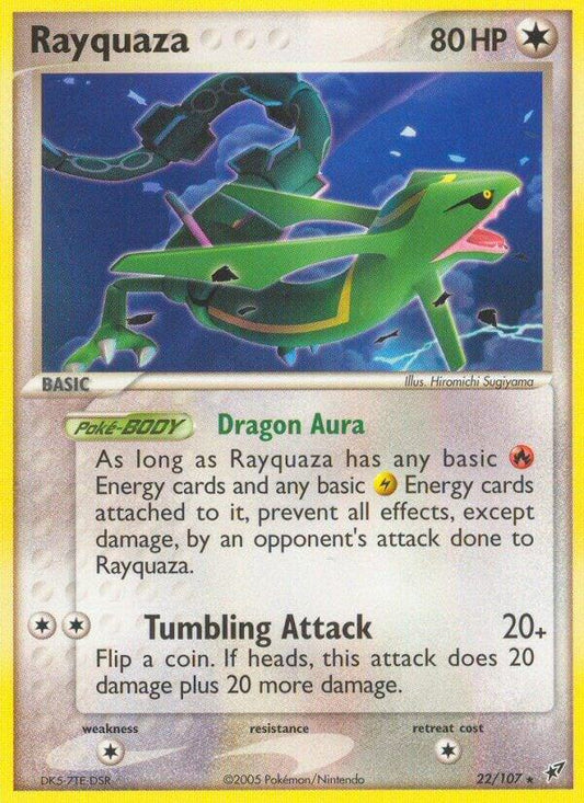 Pokemon Rayquaza Gold Star 107/107 Deoxys