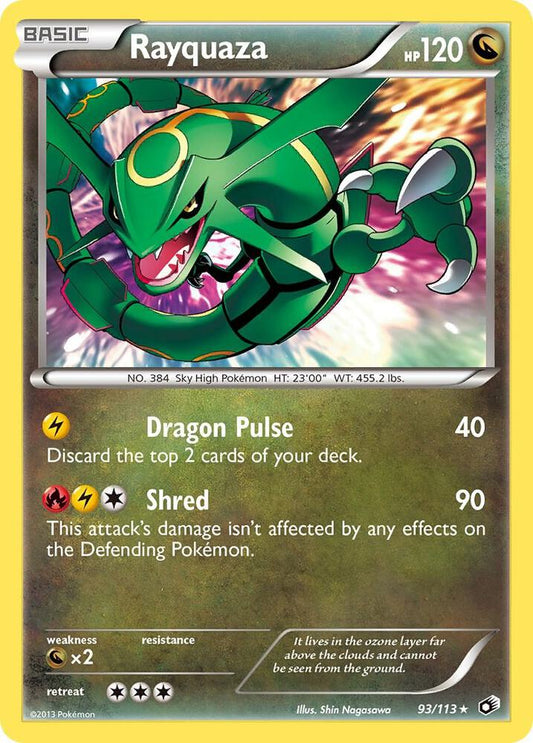 Pokemon Rayquaza 93/113 Legendary Treasures