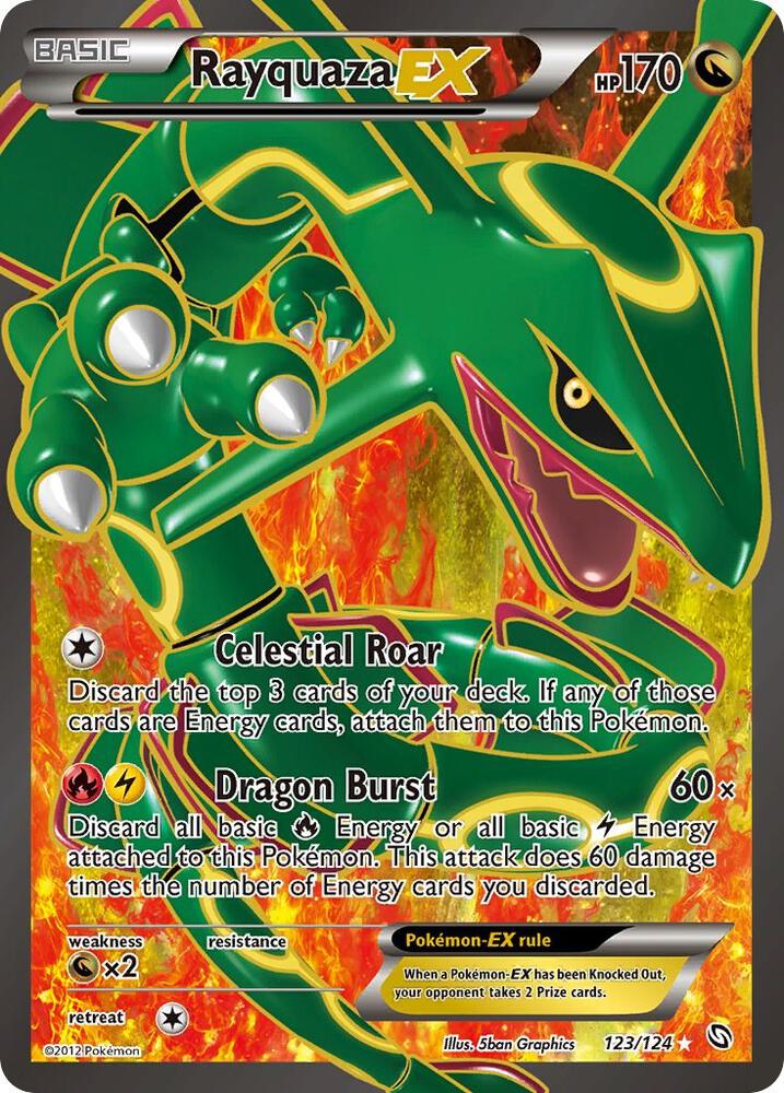 Pokemon Rayquaza EX 123/124 Dragons Exalted