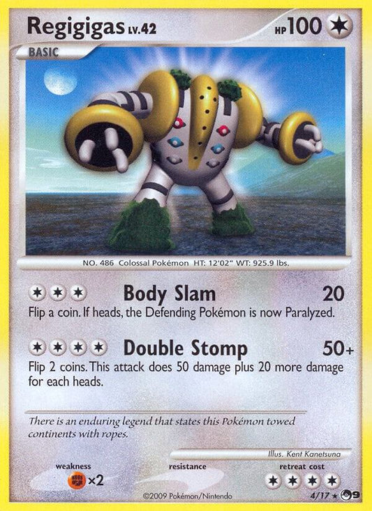 Pokemon Regigigas 4/17 POP Series 9
