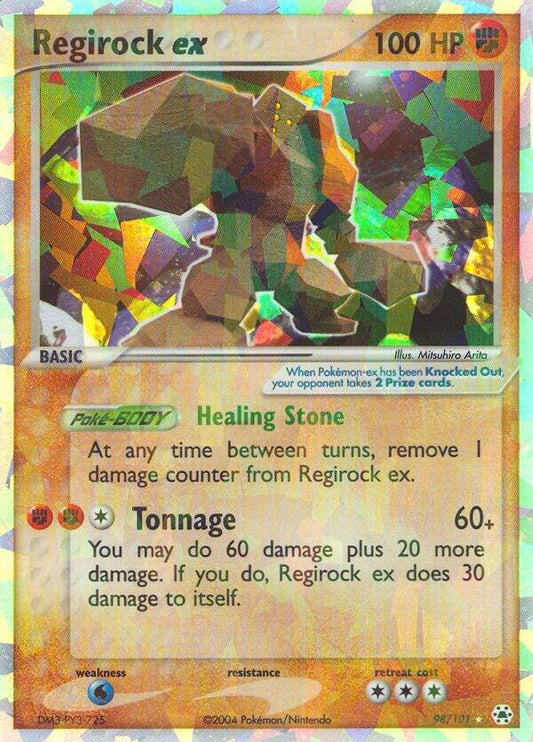 Pokemon Regirock ex 98/101 Hidden Legends