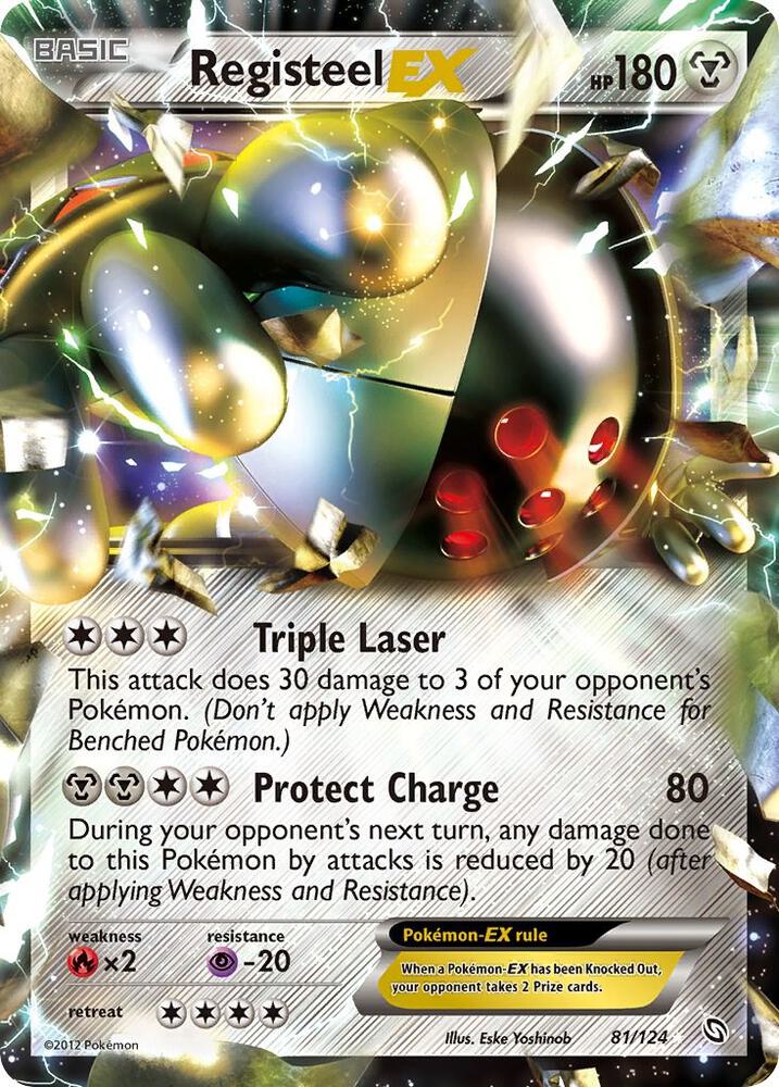 Pokemon Registeel EX 81/124 Dragons Exalted