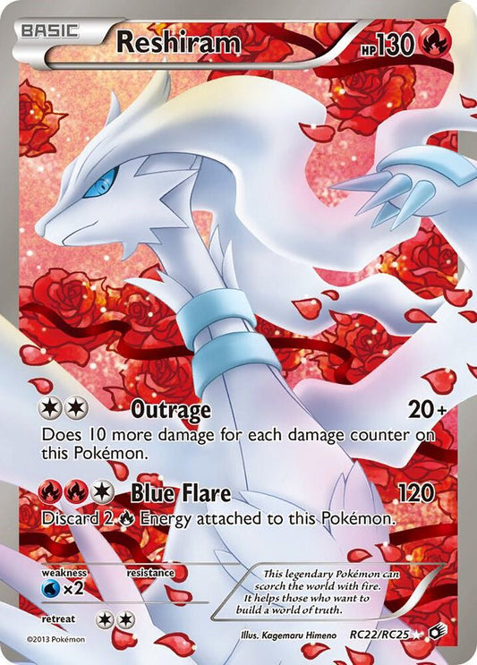 Pokemon Reshiram RC22/RC25 Legendary Treasures