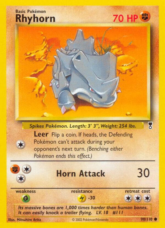 Pokemon Rhyhorn 90/110 Legendary Collection