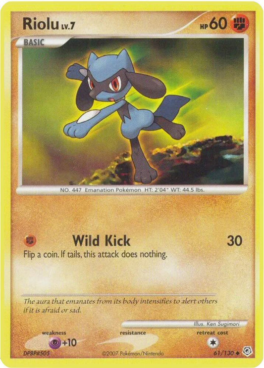 Pokemon Riolu 61/130 Diamond & Pearl