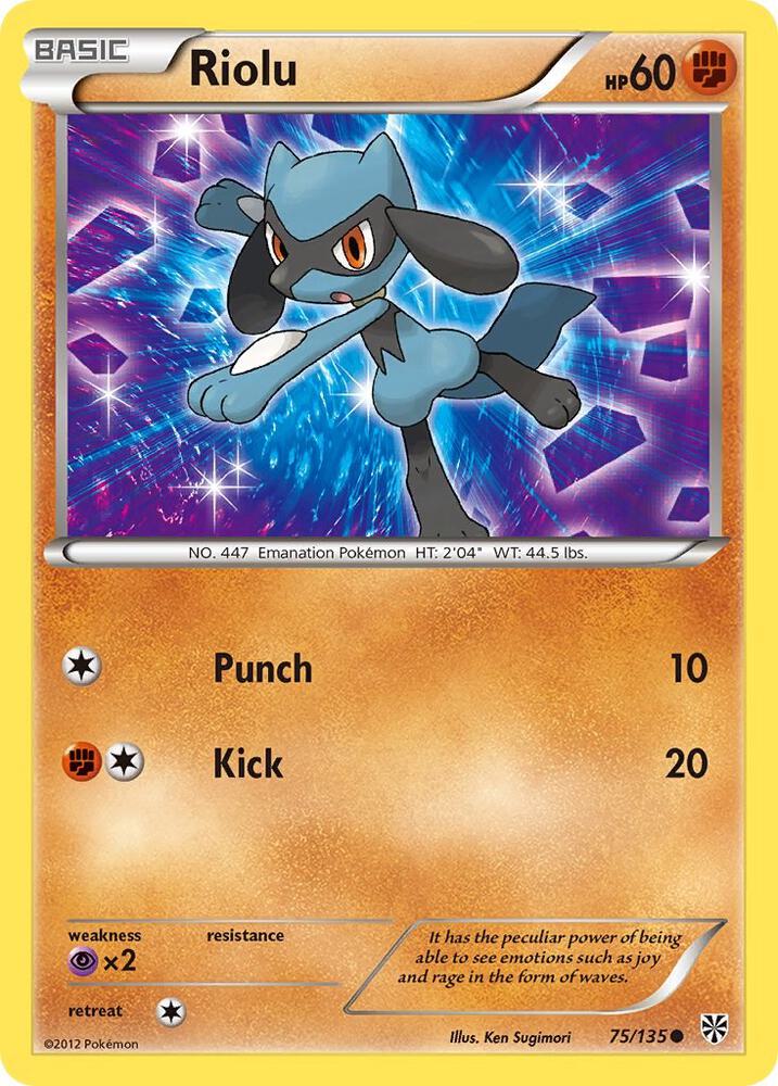 Pokemon Riolu 75/135 Plasma Storm