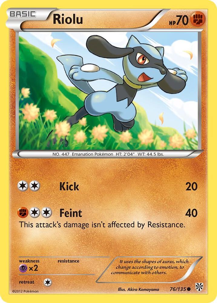 Pokemon Riolu 76/135 Plasma Storm