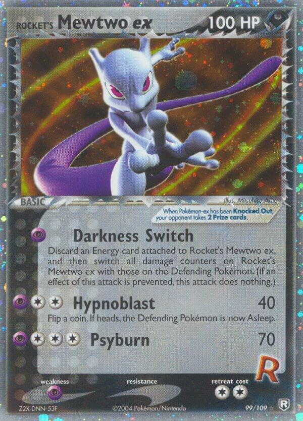 Pokemon Rocket's Mewtwo ex 99/109 Team Rocket Returns