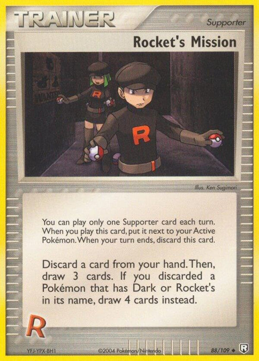 Pokemon Rocket's Mission 88/109 Team Rocket Returns