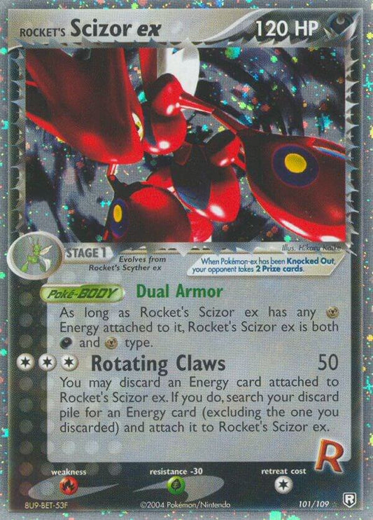 Pokemon Rocket's Scizor ex 101/109 Team Rocket Returns