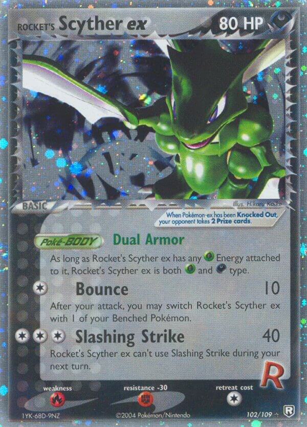 Pokemon Rocket's Scyther ex 102/109 Team Rocket Returns