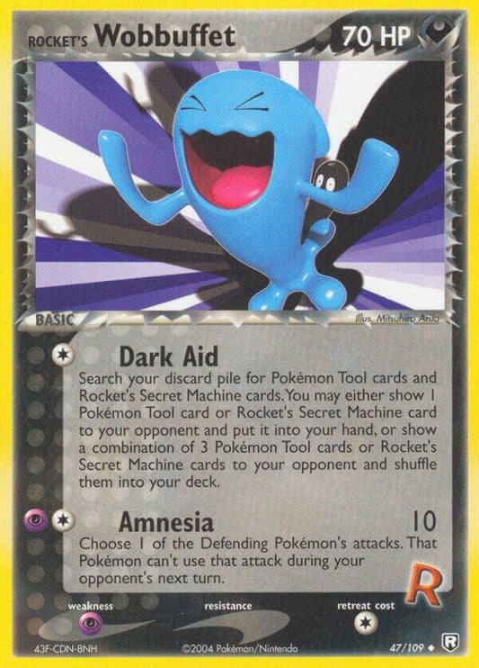 Pokemon Rocket's Wobbuffet 47/109 Team Rocket Returns