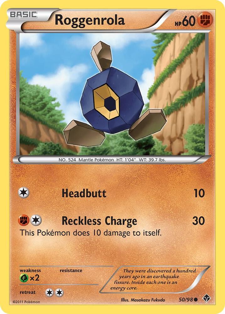 Pokemon Roggenrola 50/98 Emerging Powers