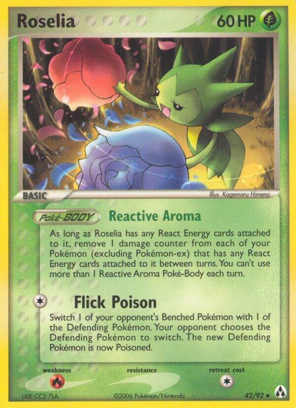 Pokemon Roselia 42/92 Legend Maker