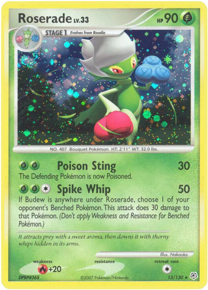 Pokemon Roserade 13/130 Diamond & Pearl
