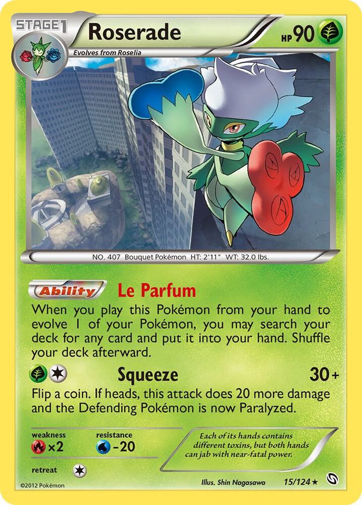 Pokemon Roserade 15/124 Dragons Exalted