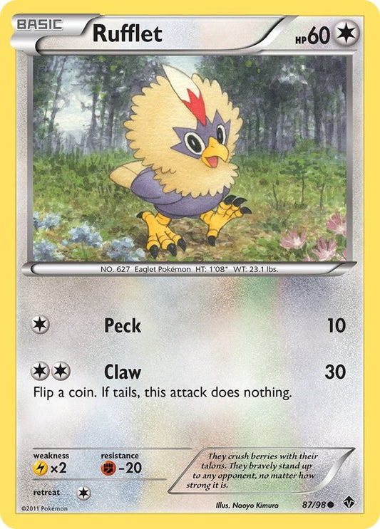 Pokemon Rufflet 87/98 Emerging Powers