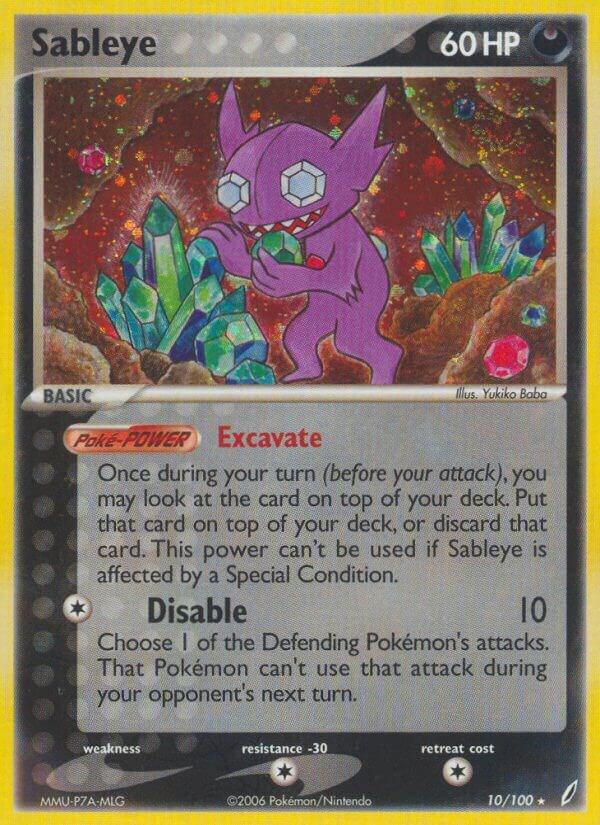 Pokemon Sableye 10/100 Crystal Guardians