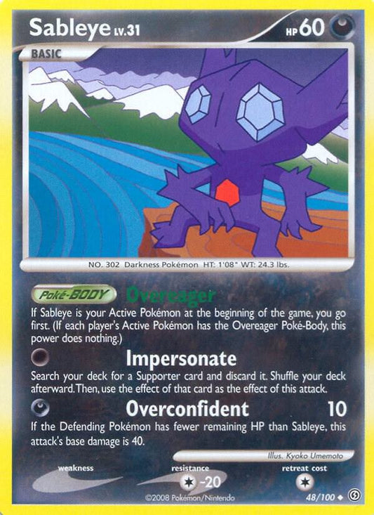 Pokemon Sableye 48/100 Stormfront