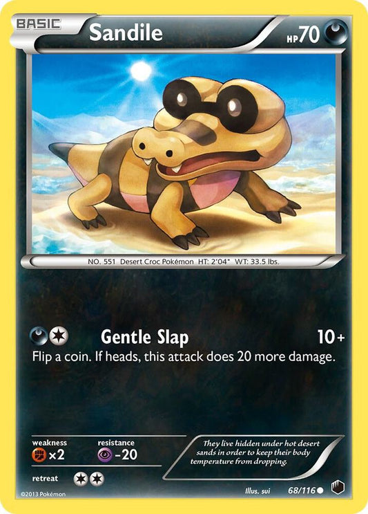 Pokemon Sandile 68/116 Plasma Freeze