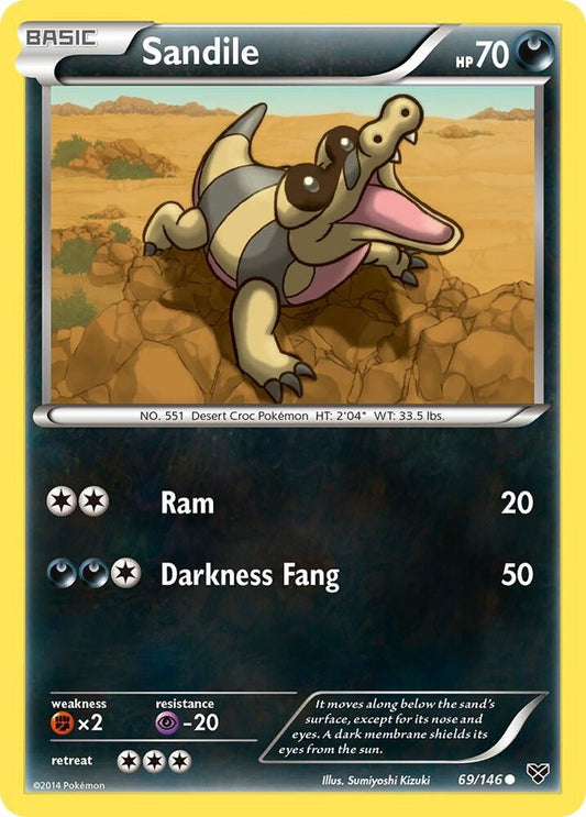 Pokemon Sandile 69/146 XY