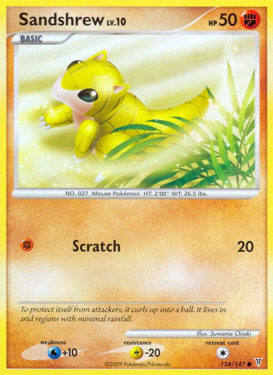 Pokemon Sandshrew 124/147 Supreme Victors