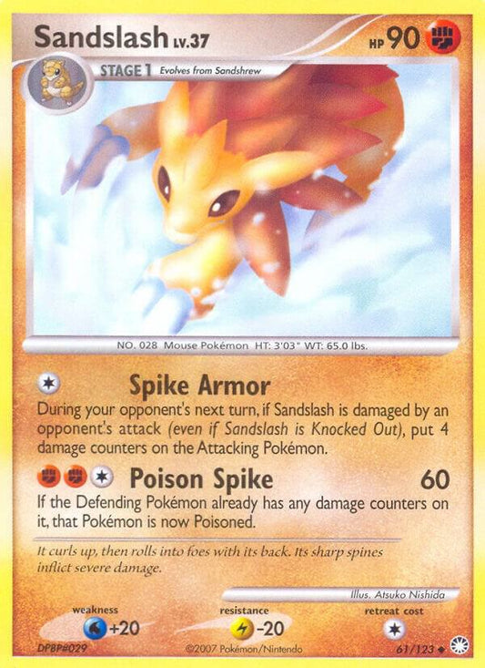 Pokemon Sandslash 61/123 Mysterious Treasures