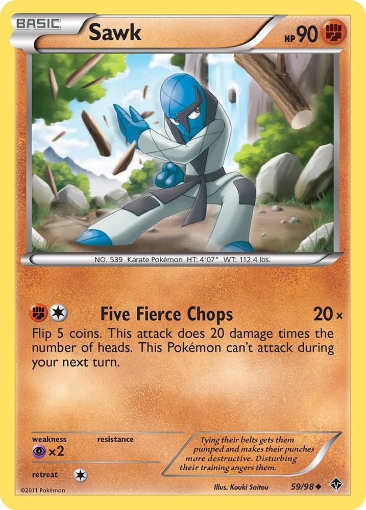 Pokemon Sawk 59/98 Emerging Powers