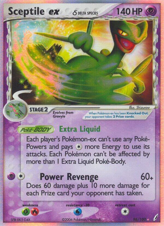 Pokemon Sceptile ex δ 96/100 Crystal Guardians
