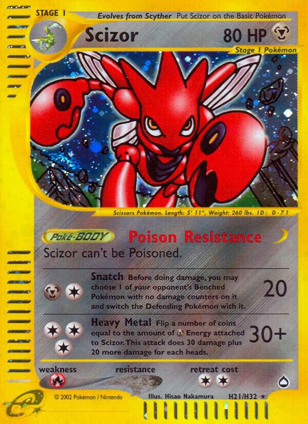 Pokemon Scizor H21/147 Aquapolis