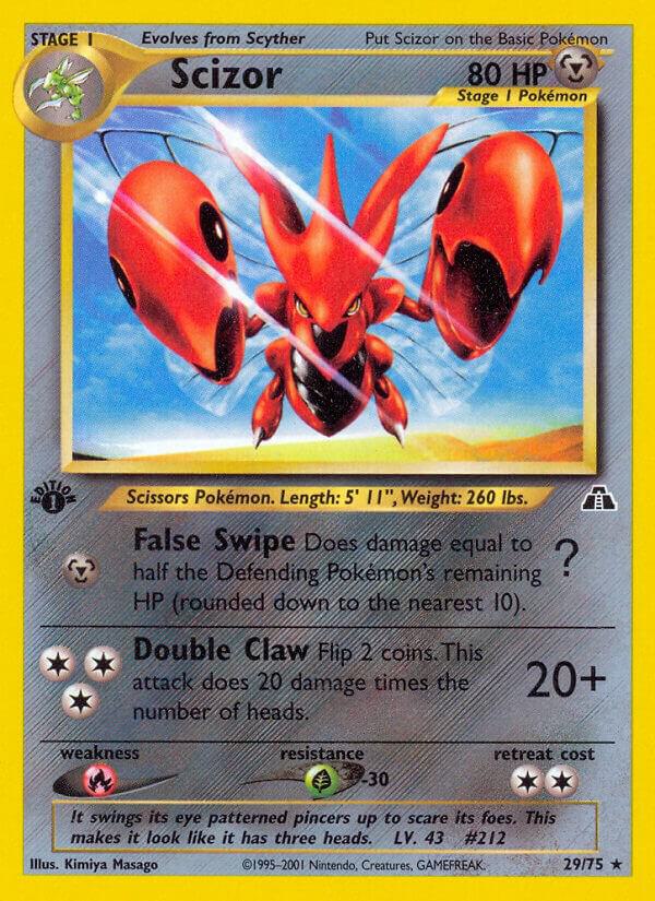 Pokemon Scizor 29/75 Neo Discovery