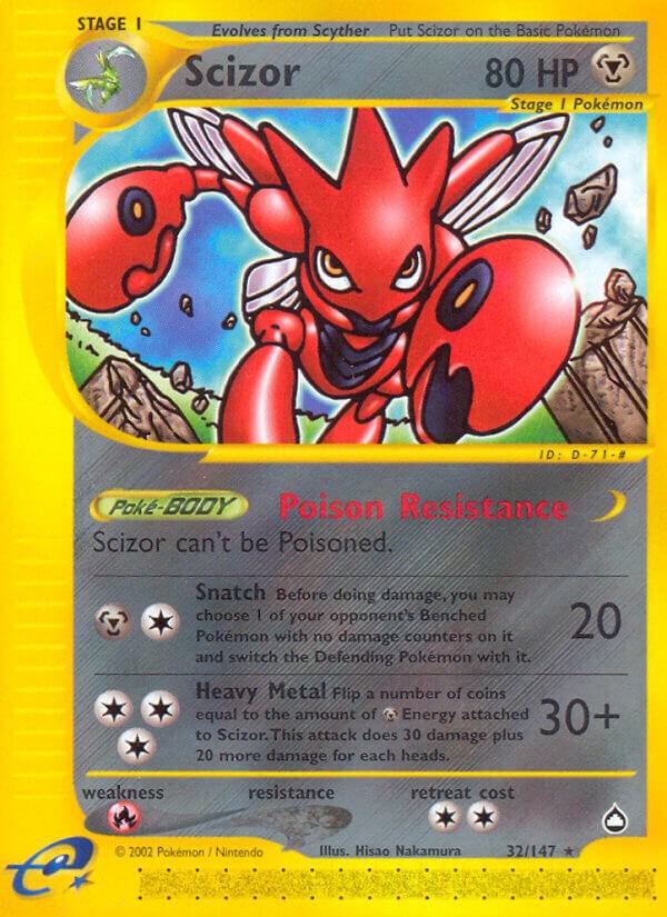 Pokemon Scizor 32/147 Aquapolis