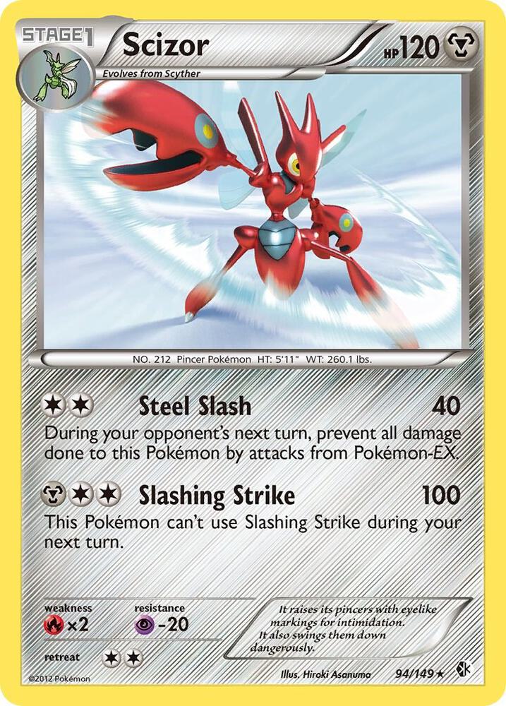 Pokemon Scizor 94/149 Boundaries Crossed
