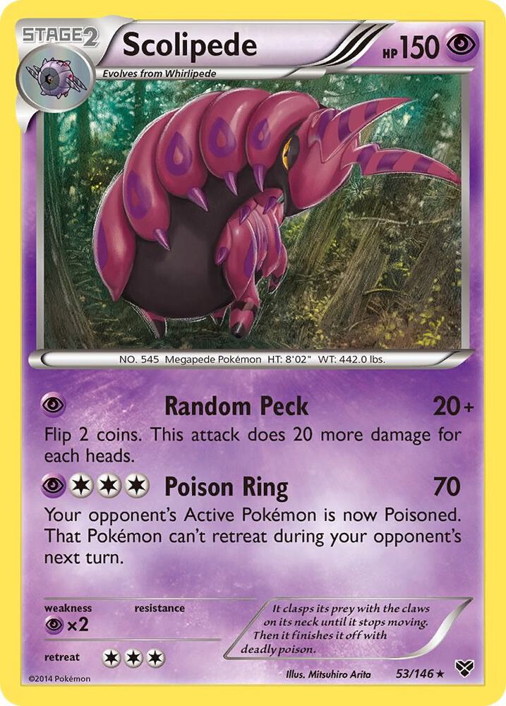 Pokemon Scolipede 53/146 XY