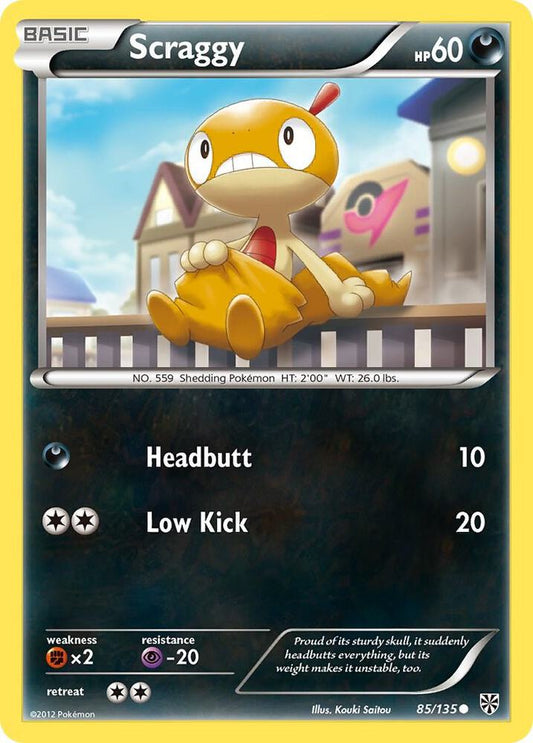 Pokemon Scraggy 85/135 Plasma Storm