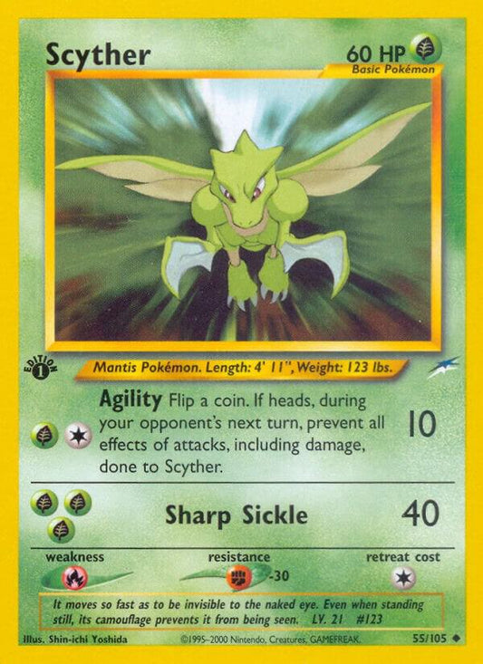 Pokemon Scyther 55/105 Neo Destiny