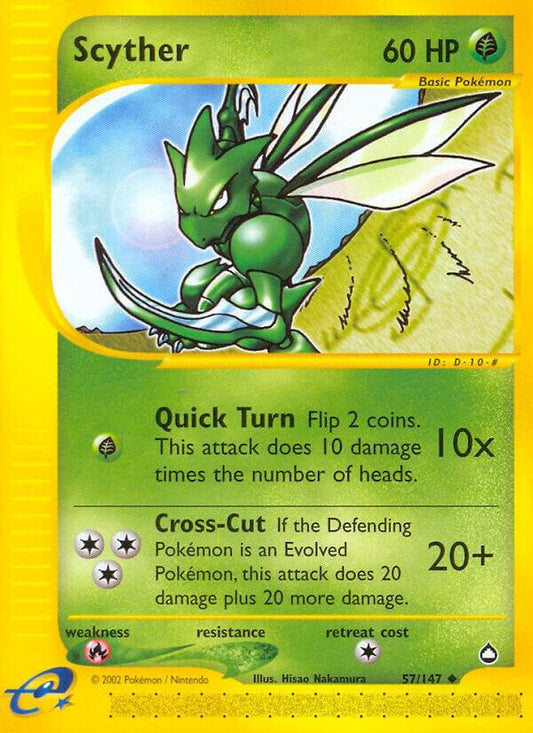 Pokemon Scyther 57/147 Aquapolis
