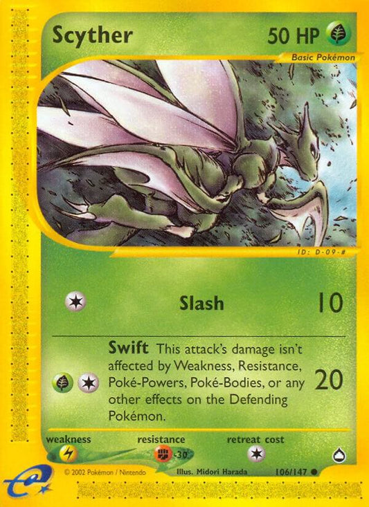 Pokemon Scyther 106/147 Aquapolis