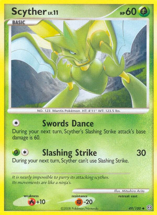 Pokemon Scyther 49/100 Stormfront