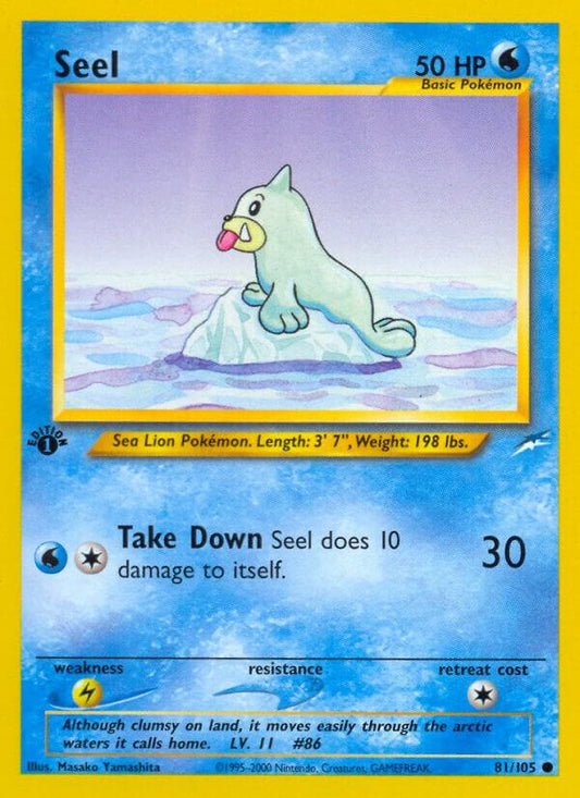 Pokemon Seel 81/105 Neo Destiny