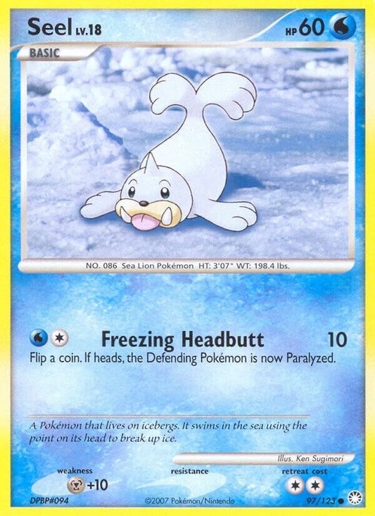Pokemon Seel 97/123 Mysterious Treasures