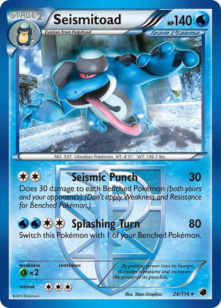 Pokemon Seismitoad 26/116 Plasma Freeze